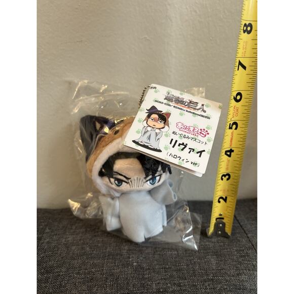Attack on Titan Animarukko Plush Doll Mascot Levi Ackerman Halloween ver. Animal - Picture 4 of 4
